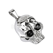 316L Stainless Steel Hieroglyphic Casted Skull Pendant