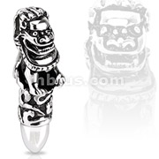 Stainless Steel Gate Keeper Demon Bullet Pendant