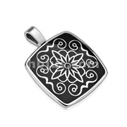 316L Stainless Steel  Pendant. Lotus