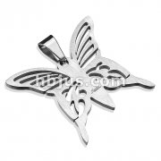 316L Stainless Steel Pendant.  Butterfly
