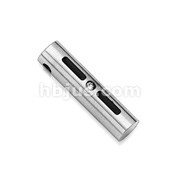 316L Stainless Steel Pendant. Cylinder/gem center