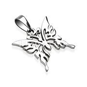 316L Surgical Steel Butterfly Pendant