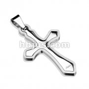316L Surgical Steel Cross Pendant