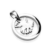 316L Surgical Steel Loop w/ Eagle Pendant