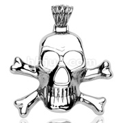 316L Surgical Stainless Steel Large Cross Bone Pendant