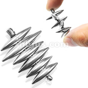 316L Stainless Steel Pendant with Spinning/Rotable Bars