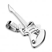 316L Stainless Steel Guitar Pendant 
