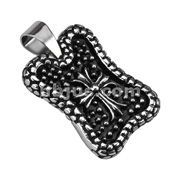 316L Stainless Steel Royal Cross Dog Tag Pendant