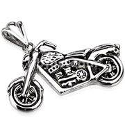 Stainless Steel Highway to Hell Motorcycle Pendant
