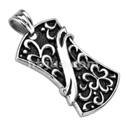 316L Stainless Steel Royal Shield Ornamental Cast Pendant