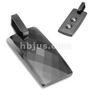 Tungsten Carbide Black IP Multi Faceted Cut Rectangular Dome Bio-Magnetic Pendant