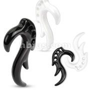 Solid Acrylic Tribal Antler Hanging Taper