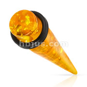 Solid Synthetic Amber Taper with O-Rings
