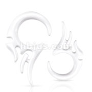 120 Pcs of UV Acrylic White Tribal Wing Tapers