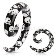 Skull Printed UV Spiral Taper