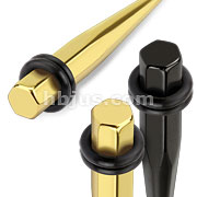Titanium Plate Over 316L Surgical Steel Hexagon Taper with O-ring