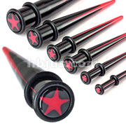 120 Piece UV Acrylic Two Tone Star Inlayed Taper with Oring Package