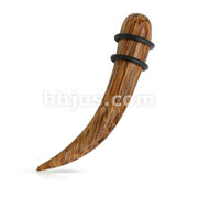 Organic Natural Coco Wood Curved Taper with O-Rings