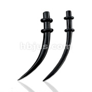 Natural Water Buffalo Horn Curved Tapers