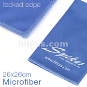 26x26cm Blue Microfiber Cloth with Locked Stitch Edge