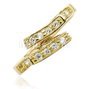 10KT. Gold Solitaire CZ Toering