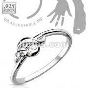 .925 Sterling Silver Toering with CZ