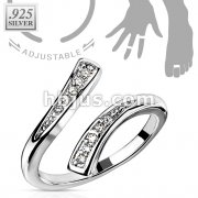 .925 Sterling Silver Solitaire CZ Toering