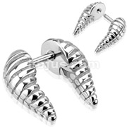 316L Surgical Steel Goat Horns Fake Tapers For Ear & Septum