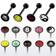 200PC Flexible Flat Head Logo Barbell Package