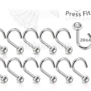 100PC 20Ga. Press Fit Nose Screw Pack