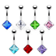 70Pcs Navel Ring w/ Dia Shape CZ
