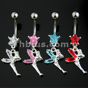 40 Pcs Navel Ring Star/Fairy Dangle