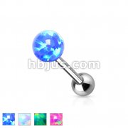 Opal Ball Internally Threaded Top316L Surgical Steel Barbell