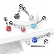 Internally Threaded 316L Surgical Steel Barbell with Ferido Ball