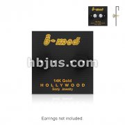 100 Pieces of Gold Earring Carding