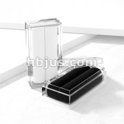Clear Acryl Gem Box with Black or White Velvet Insert.