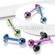 thumbnail image 2 of Yellow Gold IP 316L Surgical Steel Nose Hoop Rings – 8mm, 22g (Pair) 2 of 5
