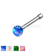 Opal Ball 316L Surgical Steel Nose Bone Stud Rings