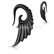 Angelic Wing Hand Carved Organic HornTaper