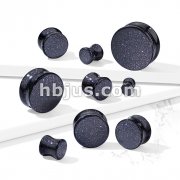 Blue Sand Natural Stone Double Flared Plugs