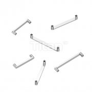 Implant Grade Titanium Internally Threaded Flat Surface Barbell With 2mm Rise