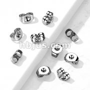Pack of 10 Pairs 316L Stainless Steel Butterfly Backs for Earrings