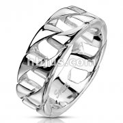 Stainless Steel Thick Square Chain Ring
