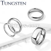 Classic Dome WeddingBand Tungsten Carbide Rings