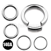 14G 316L S. Steel Segment Rings 80pc Pack (20pcs x 4 lengths, 5/16
