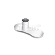 Implant Grade Titanium No Hole Dermal Anchor With 2.5mm Rise Post