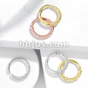 Half Circle Braided Bendable Hoop Rings for Septum, Ear Cartilage, Daith and More