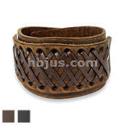 Cross Knotted Adjustable Leather Bracelets