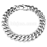 Square Links 316L Stainless Steel Chain Bracelet 