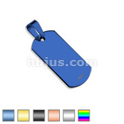 Plain Dog Tag (Small Size) 316L Stainless Steel Pendant